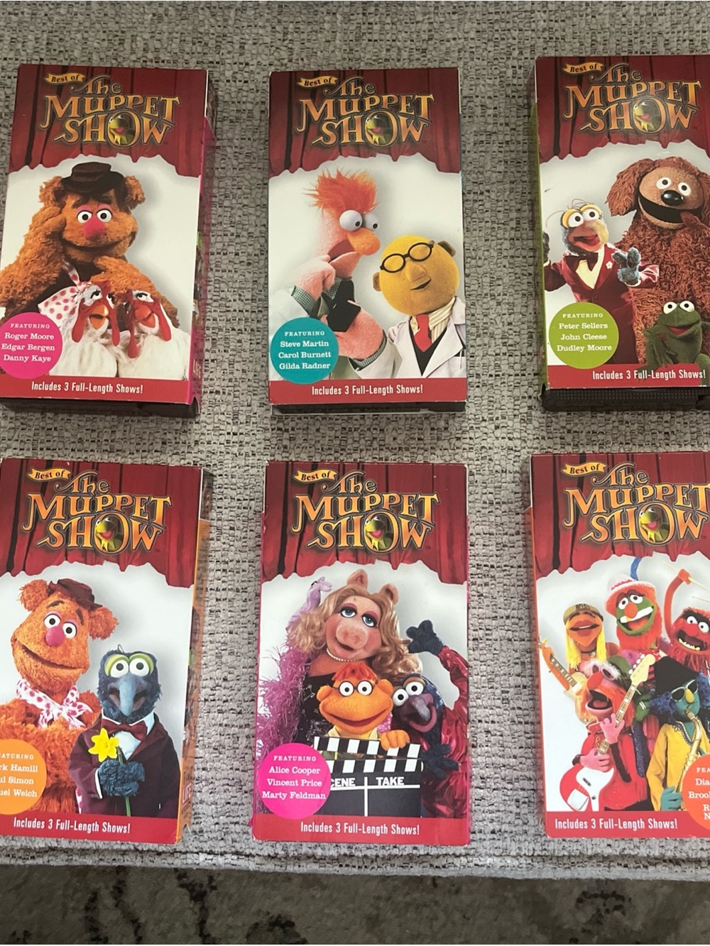 Best of Muppets Show VHS Lot of 6 Time Life 2000 Collection Set - Picture 2 of 10